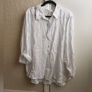 NWT Jane and Delancey- White Button Top